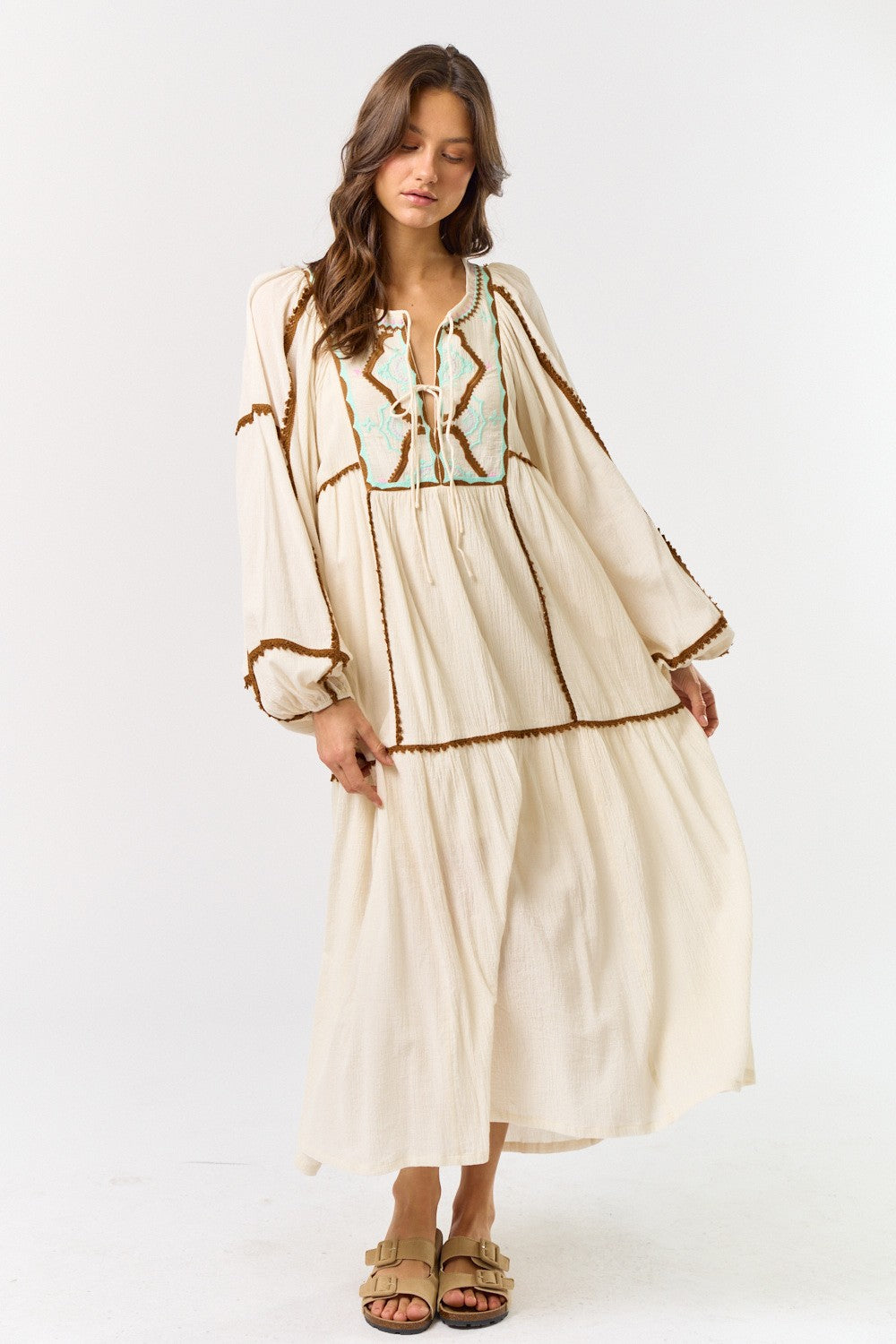Boho Embroidered Maxi Dress Kirby's Kloset Boho Embroidered Maxi Dress Kirby's Kloset
