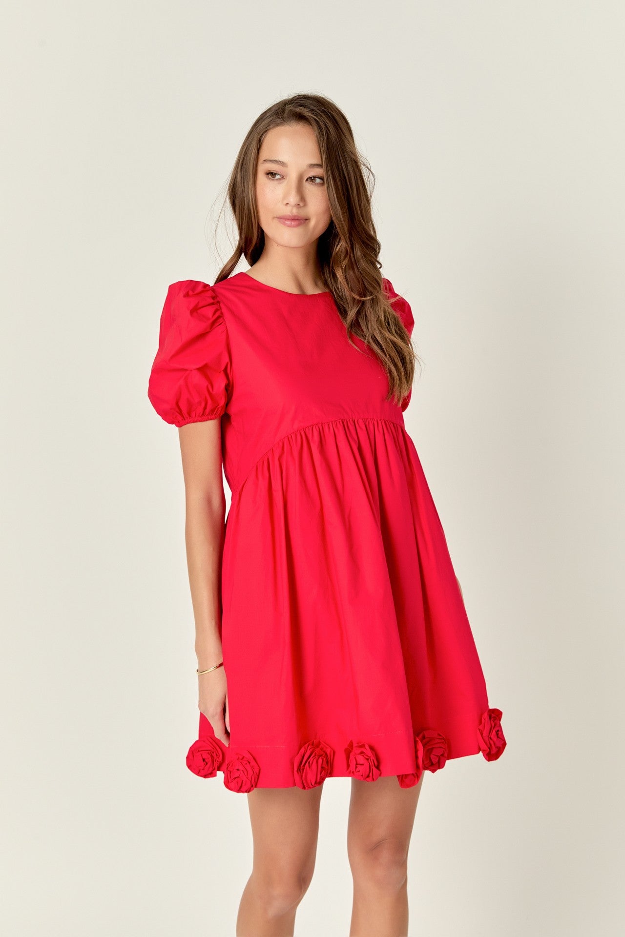 Poplin Corsage Mini Dress – Kirby's Kloset