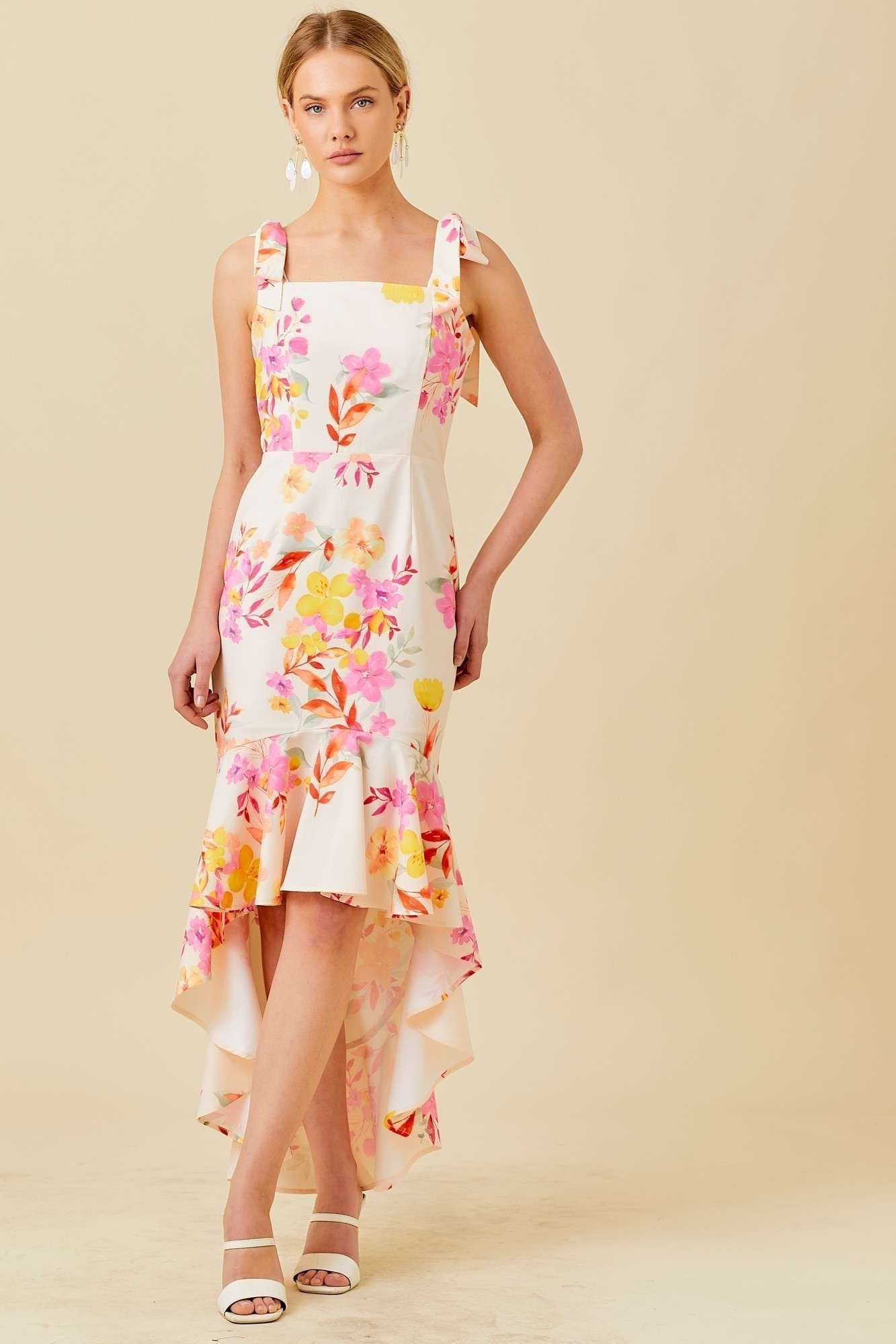 floral high low midi dress Floral High-Low Midi Dress – Kirby's Kloset