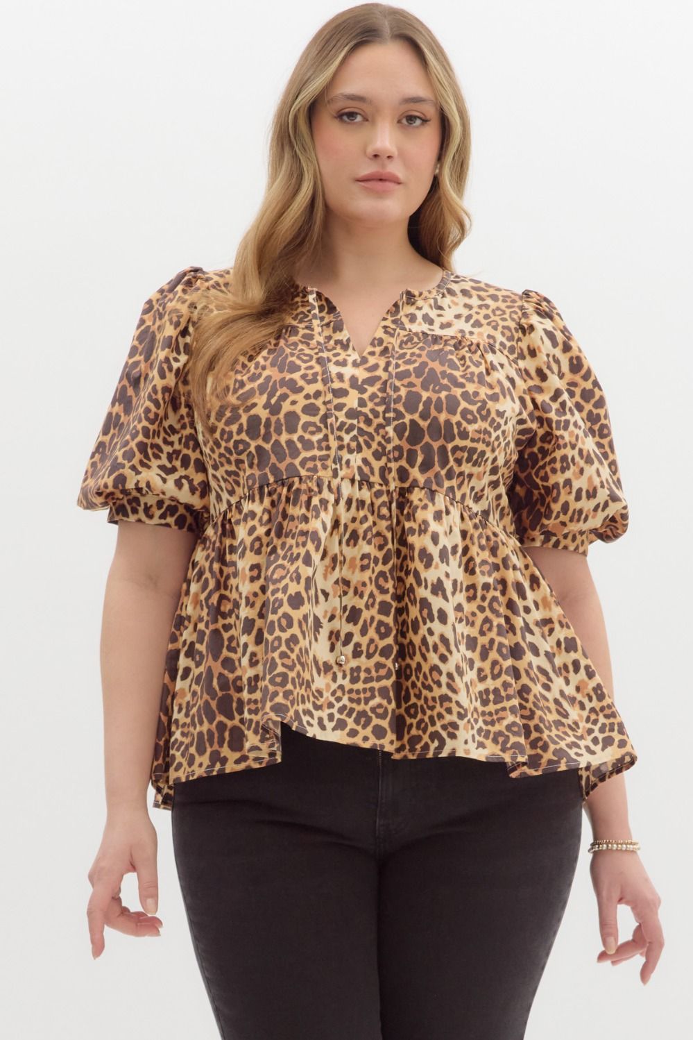 Leopard Babydoll Top – Kirby's Kloset