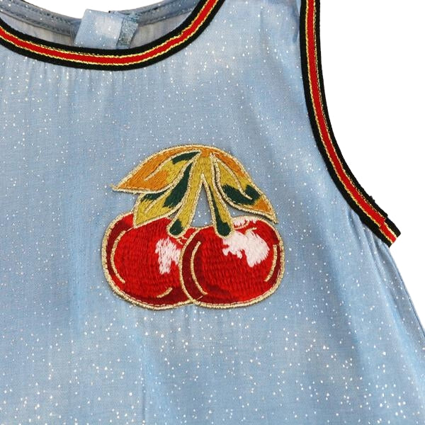 Cherry Embroidered Dress