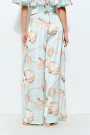 Satin Shell Print Pants