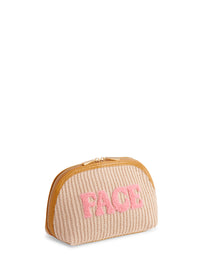 "Face" Cosmetic Zip Pouch