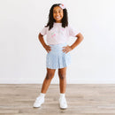Blue Bow Athletic Skort
