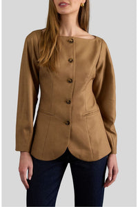 Scoop Neckline Jacket