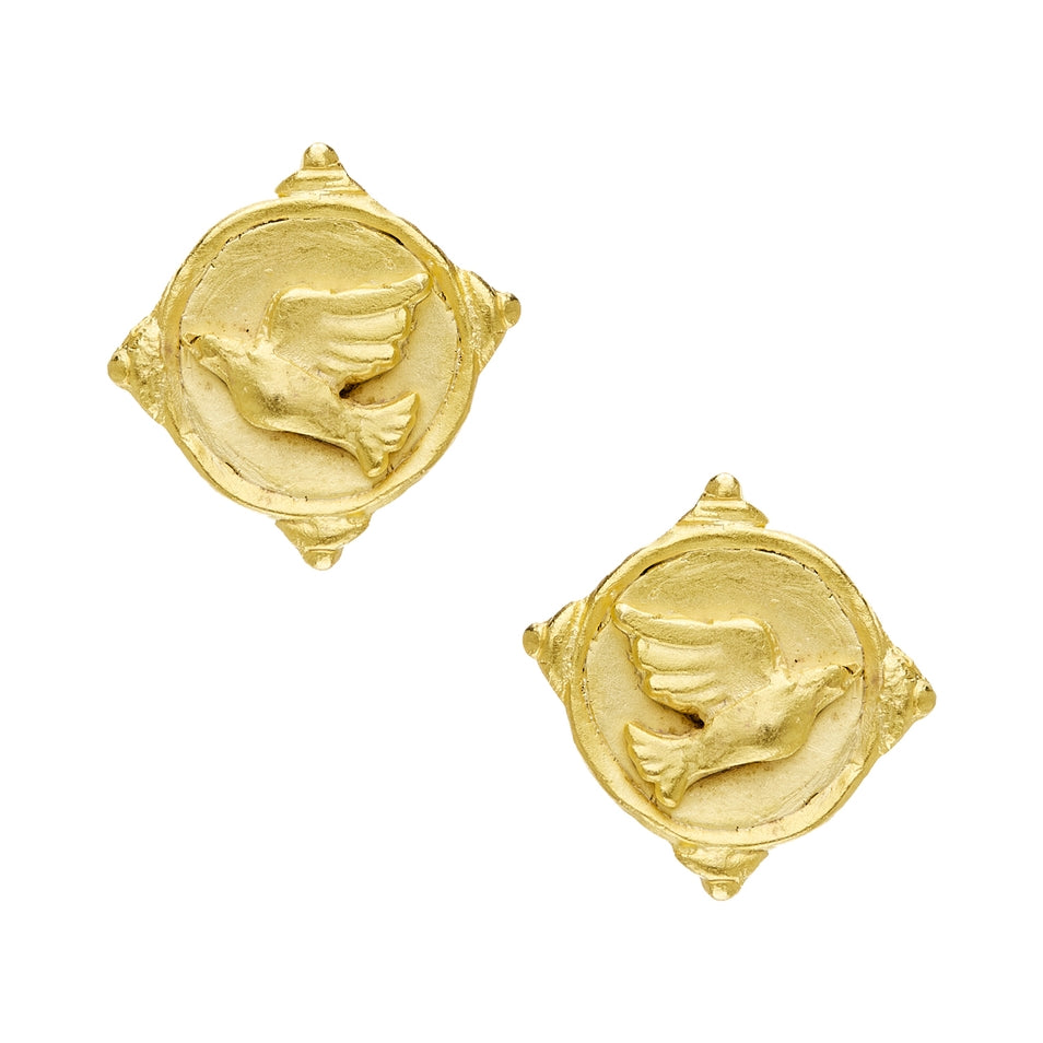 Dove Intaglio Studs