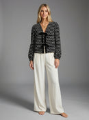 Stitch Muse Tie-Front Blouse
