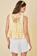 Yellow Gingham Top