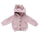 Pink Bear Knit Hoodie