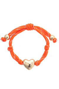 Puffy Heart Paracord Bracelet