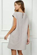 Floral Sequin Textured Dress