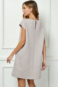 Floral Sequin Textured Dress