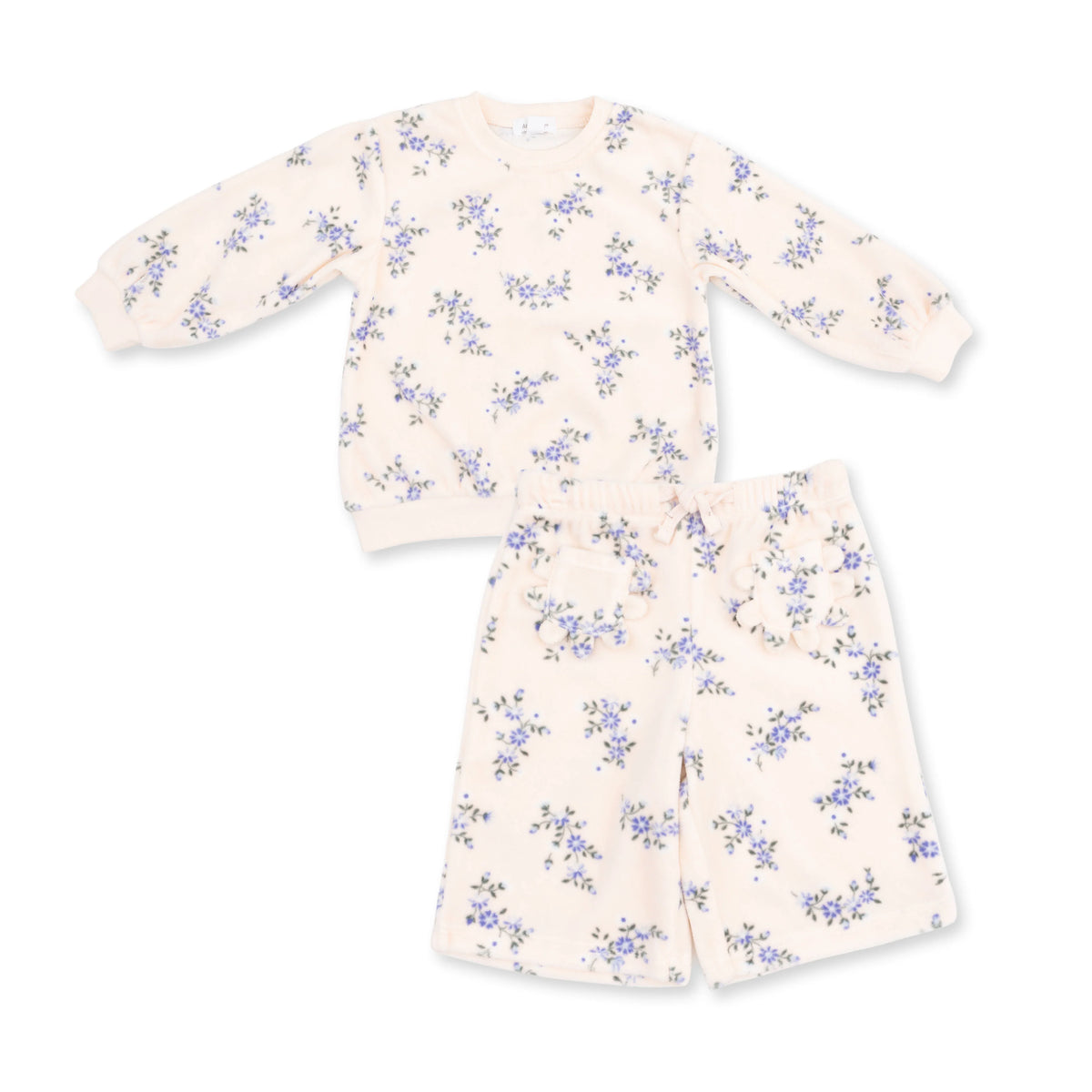 Sweet Hanna
Floral Velour Oversized
Sweatshirt and Wide Leg Pant