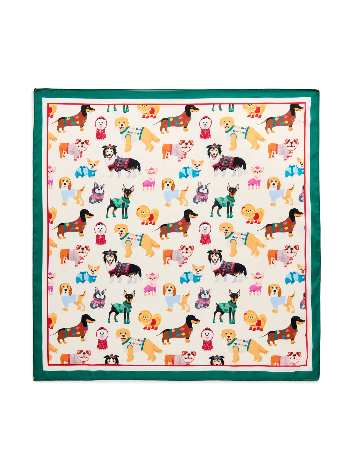 Doggies Square Scarf