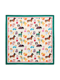 Doggies Square Scarf