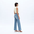 Mid Rise Straight Leg Jeans