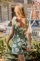 Tie-Strap Floral Romper