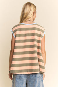 Striped Flare Tank