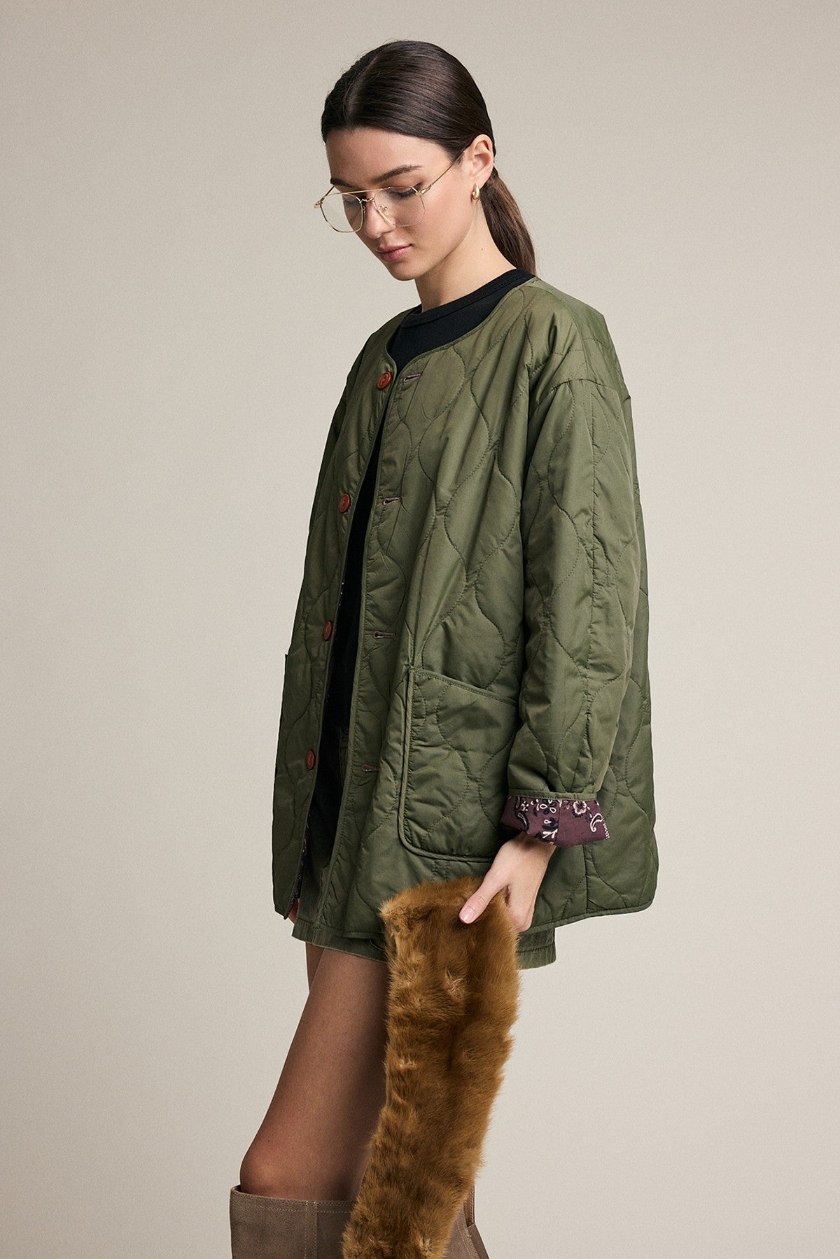 Reversible Quilted Bandana Jacket