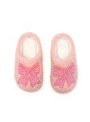 Kids Bow Slippers