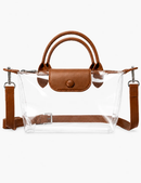 Double Handle Clear Crossbody Bag
