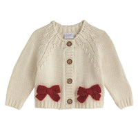 Crochet Bow Cardigan
