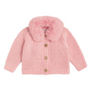 Fur Collar Cardigan