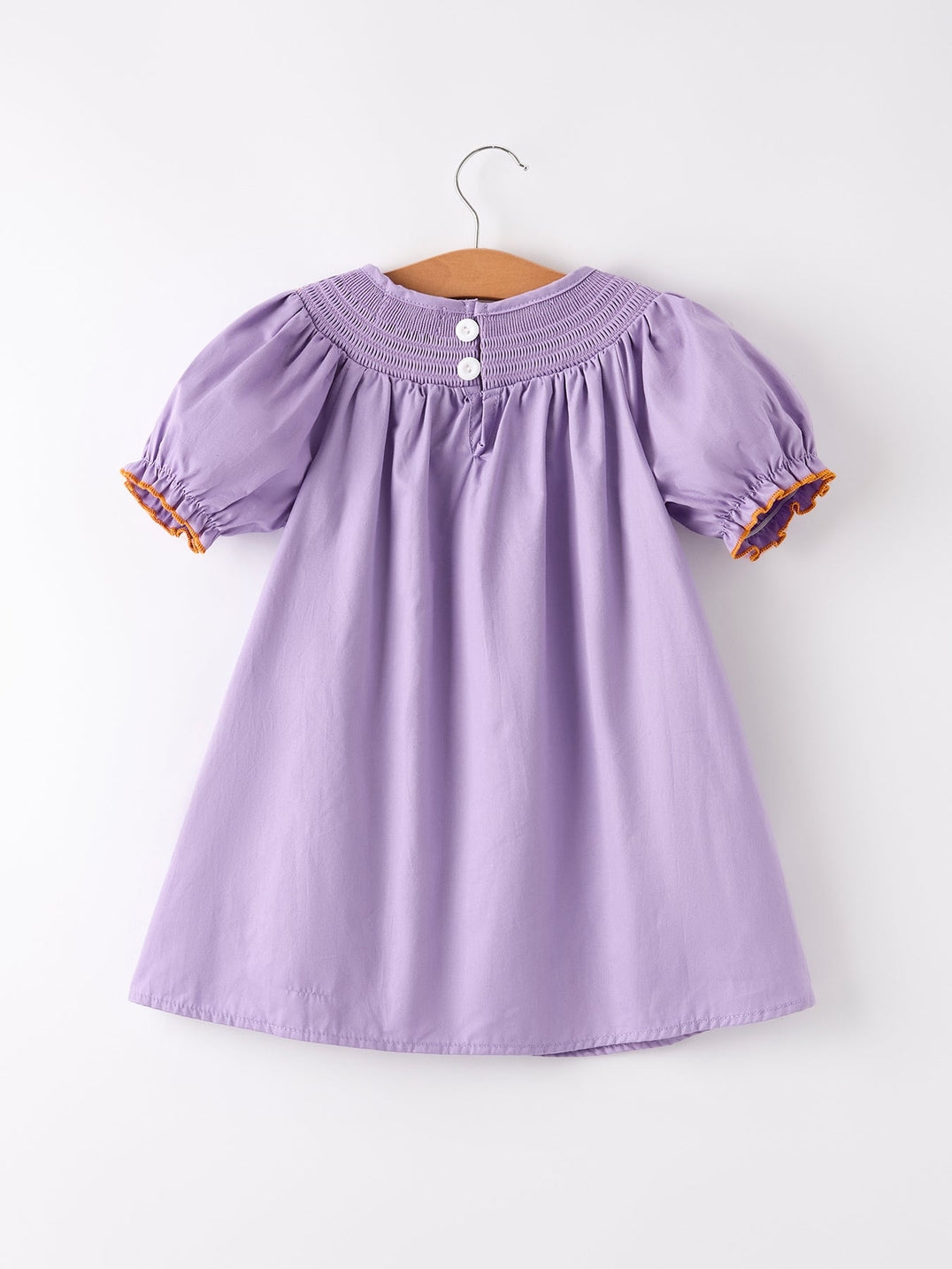 Purple Halloween Smocked Dress
