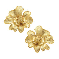 Marigold Flower Stud Earring