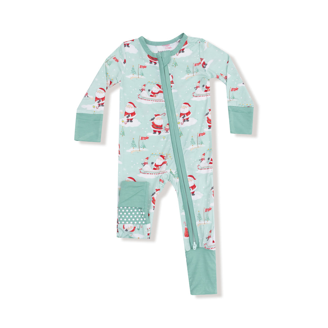 Golfing Santa Zipper Romper