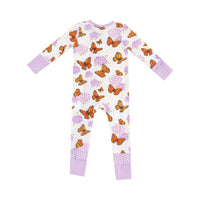 Butterfly/Milkweed 2-Way Zipper Romper