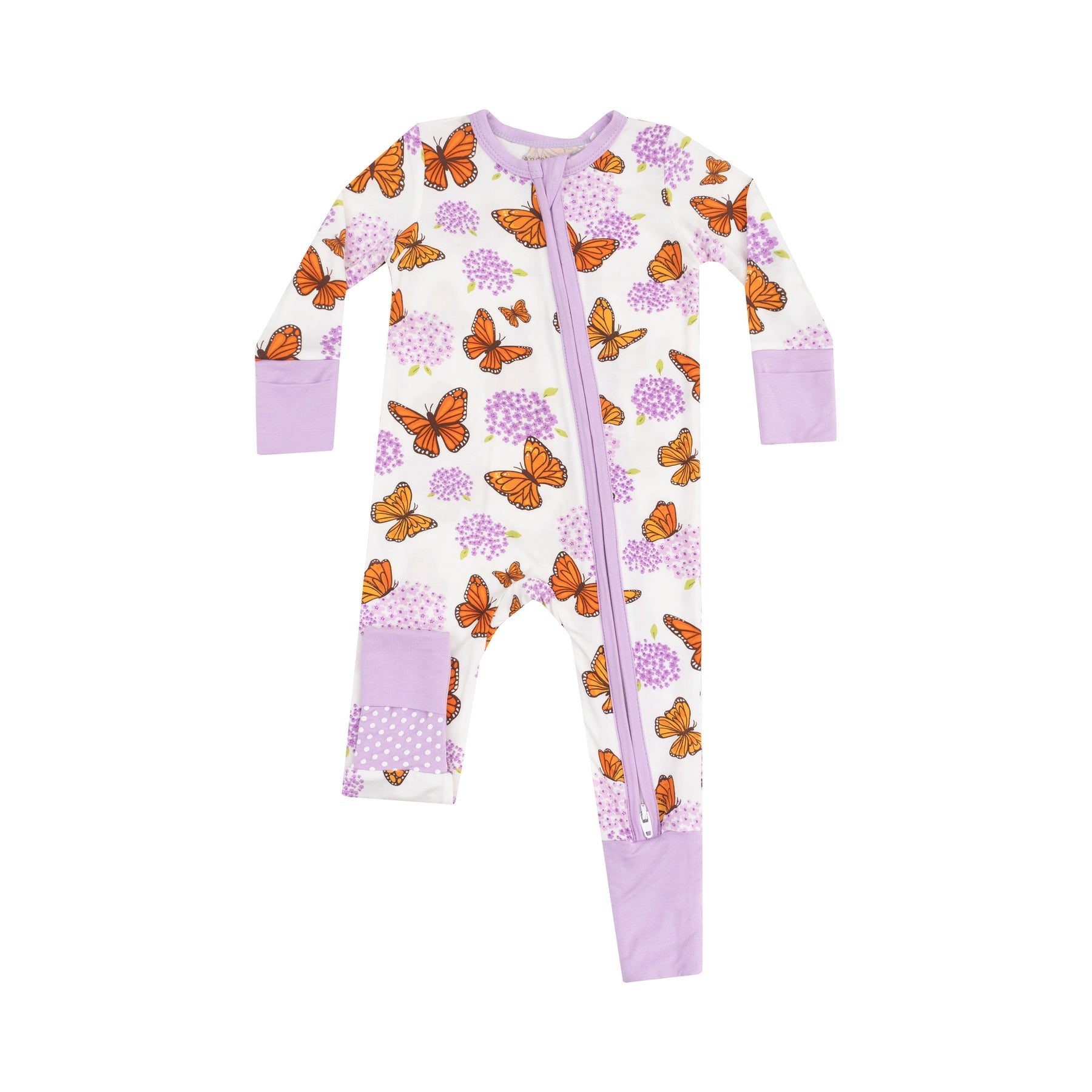 Butterfly/Milkweed 2-Way Zipper Romper