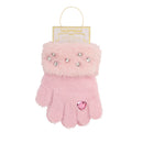 Light Pink Glitzy Gloves
