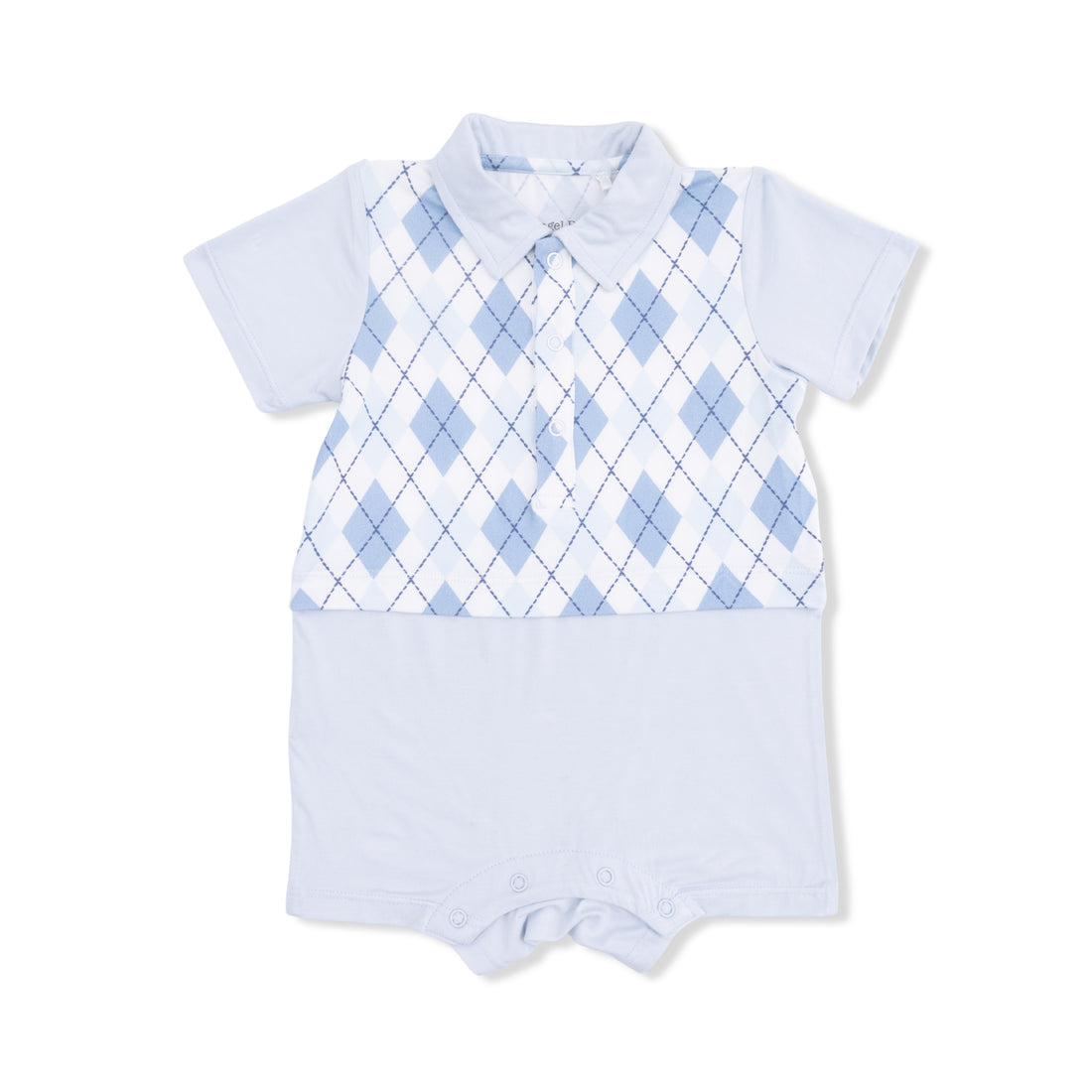 Blue Argyle Playsuit