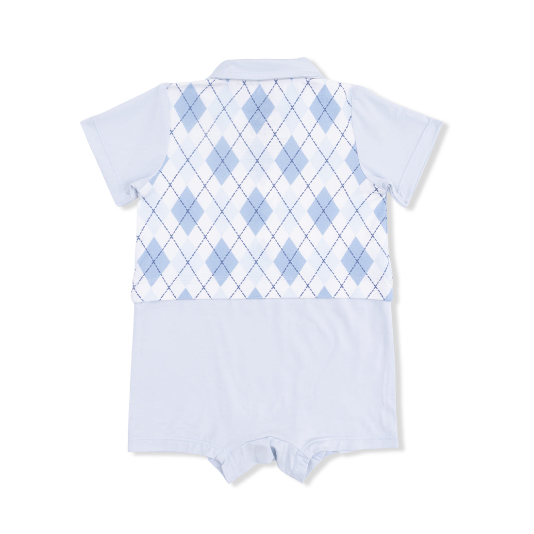 Blue Argyle Playsuit