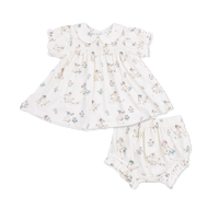 Flower Ducklings Smocked Dress Set