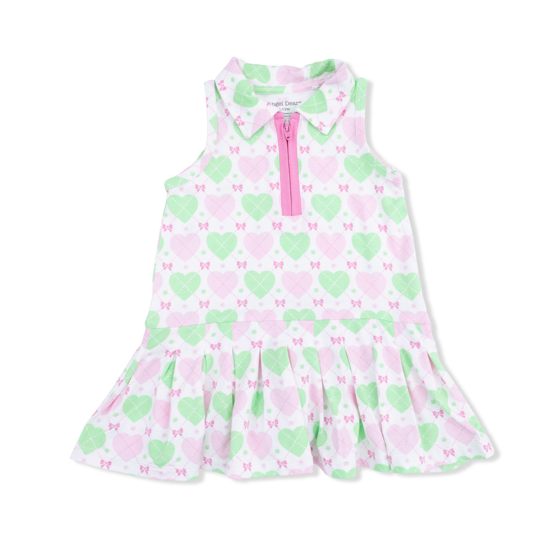 Heart Argyle Polo Dress