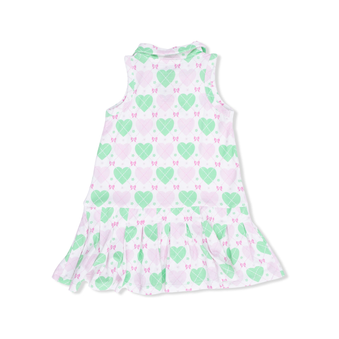 Heart Argyle Polo Dress