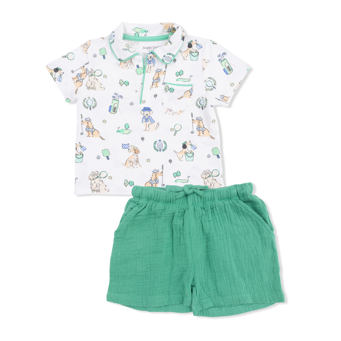 Country Club Dogs Polo & Short Set