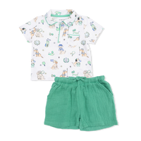 Country Club Dogs Polo & Short Set