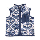 Southwest Navy Fleece Zip Vest