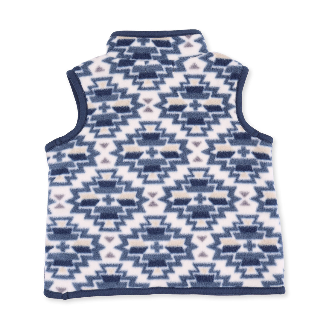 Southwest Navy Fleece Zip Vest