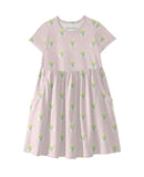 Fancy Tulips Short Sleeve Pocket Dress