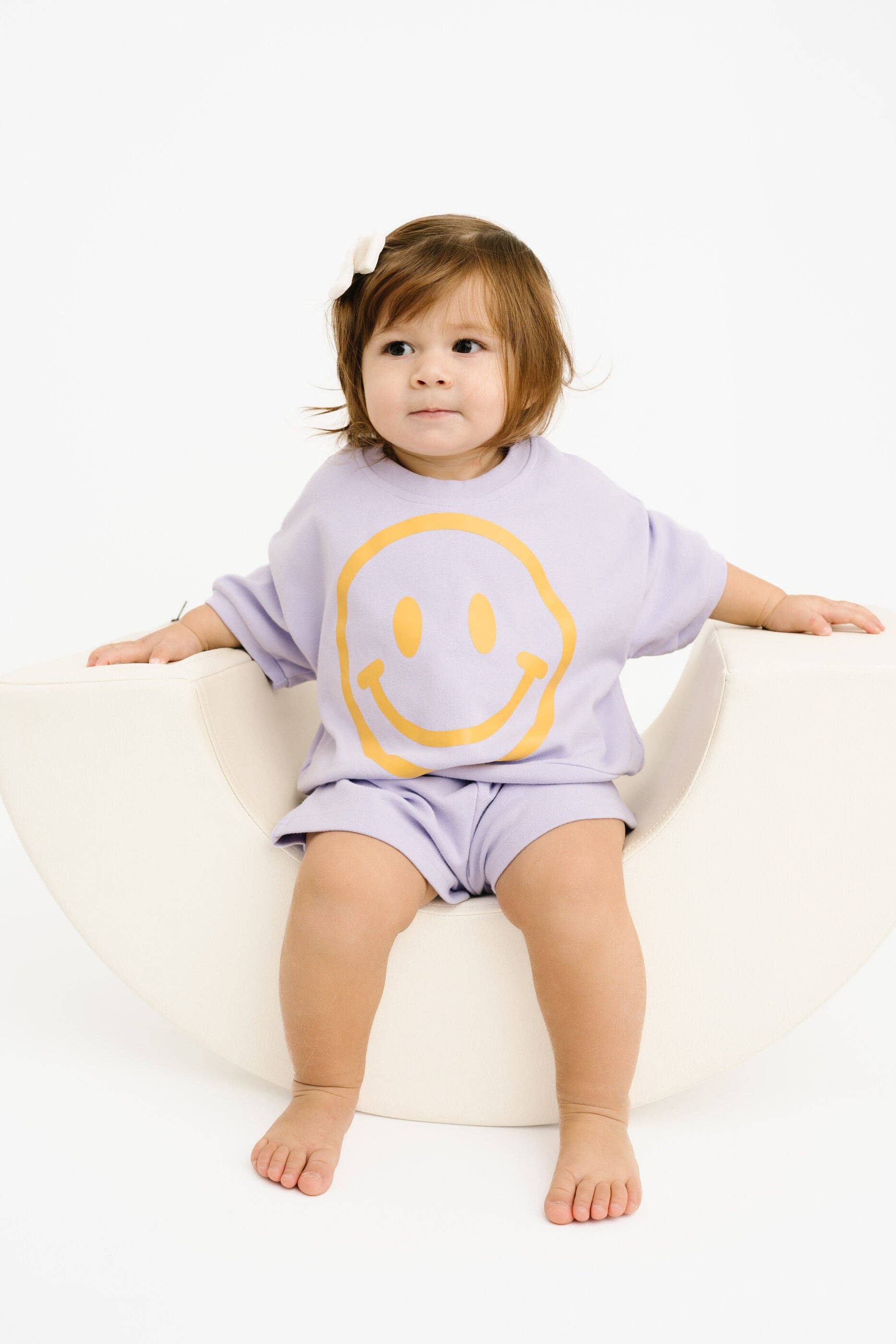 Lilac Short Sleeve Smiley Set