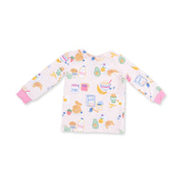 Breakfast Club Pink Long Sleeve Loungewear Set