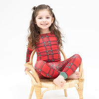 Vintage Holiday Plaid - L/S Loungewear Set