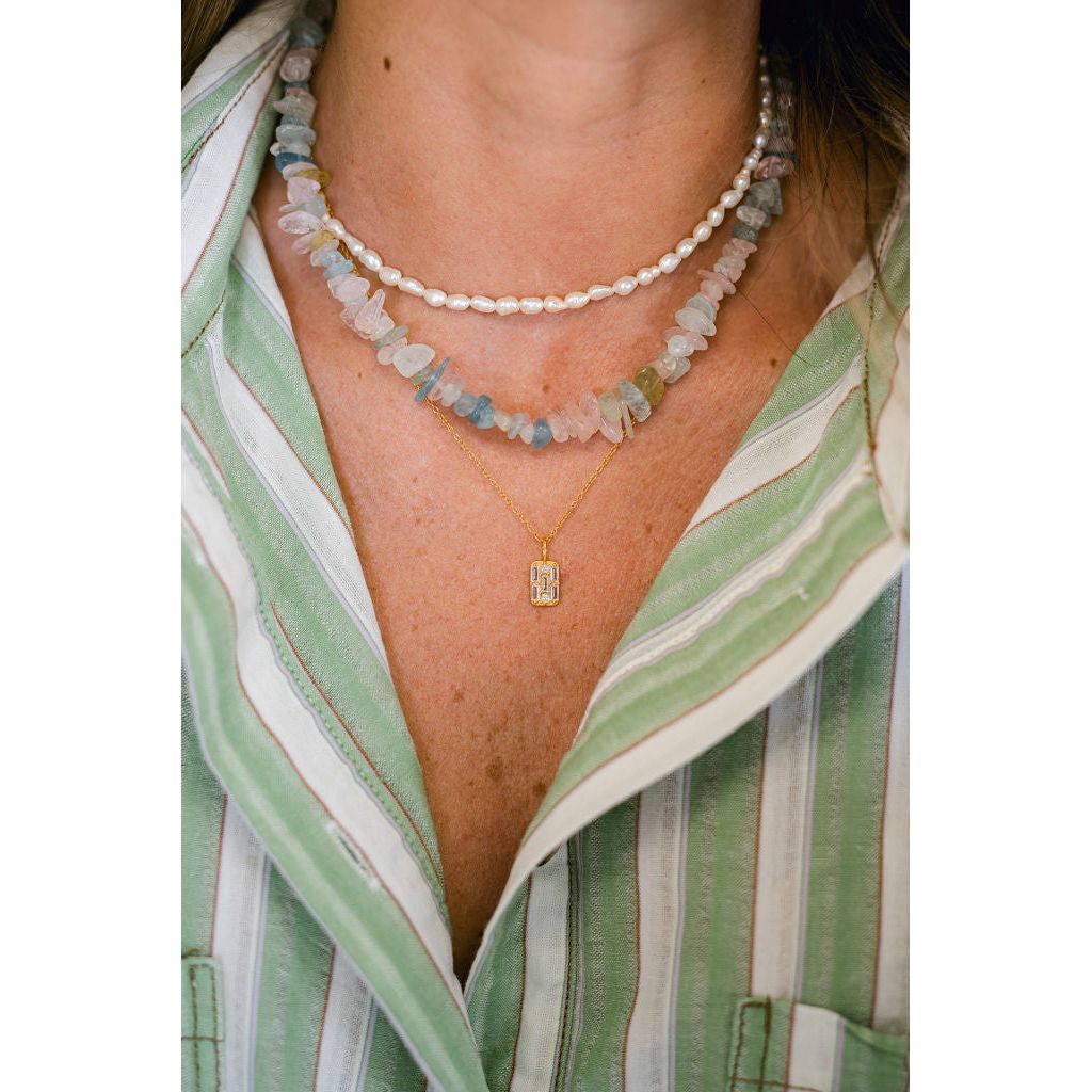 Sylvia 18K Gold Plated Sterling Silver Pendant Necklace