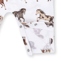 Wild Horses Long Sleeve Cowboy Romper