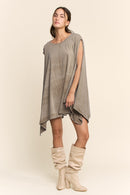 Cape T-Shirt Dress