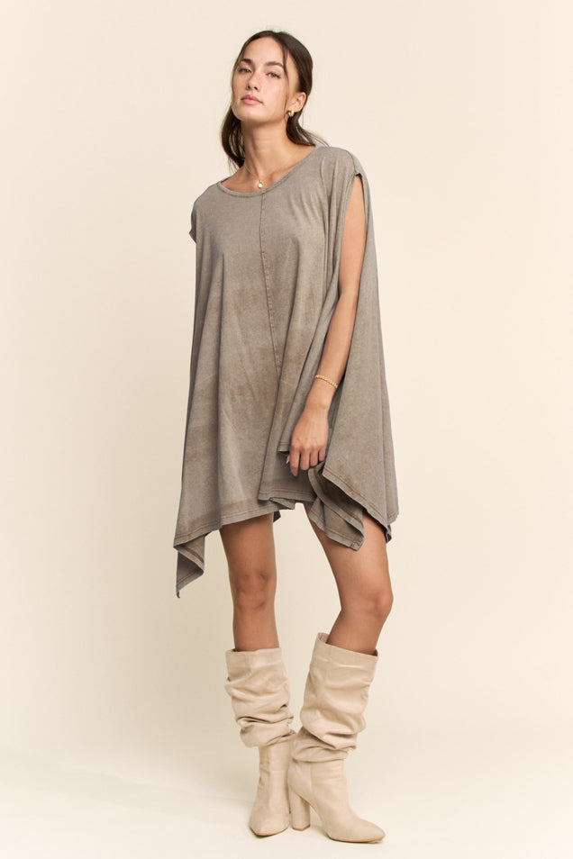 Cape T-Shirt Dress
